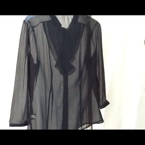 Black Sheer Blouse